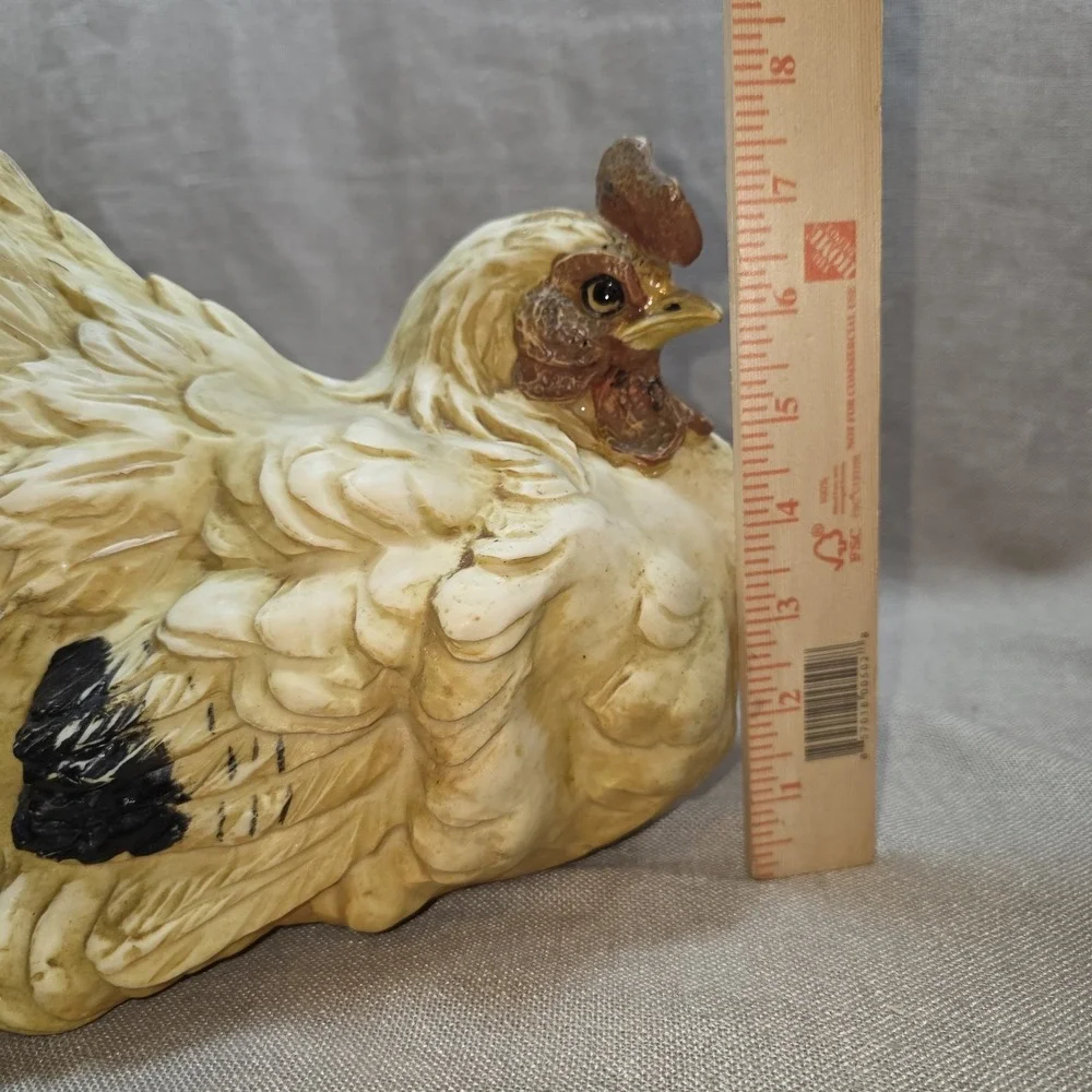 Plastic Angry Rooster Chicken Statue Kitchen Farmhouse Garden VTG Decor 11